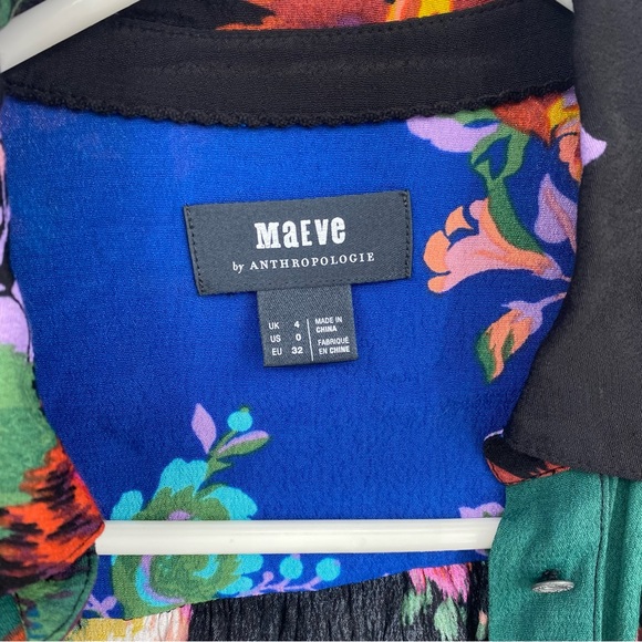 Maeve Floral Patchwork Shirtdress 0 - Picture 5 of 11